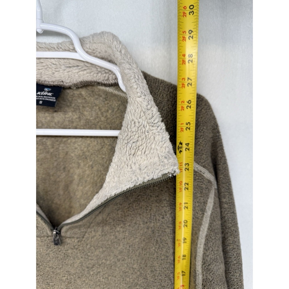 Kühl Men's Oatmeal Alfpaca Europa Fleece 1/4 Zip Size Small EUC - Picture 7 of 9